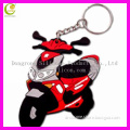 3D cartoon rubber keyring, Non-toxic silicone keychain